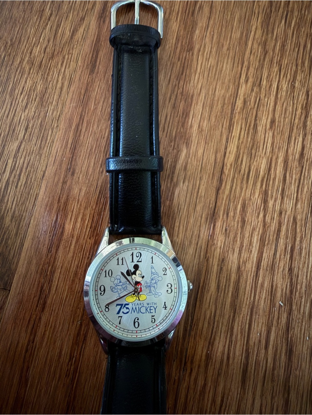 Mickey Mouse 75 Years Commemorative Watch - Black Strap